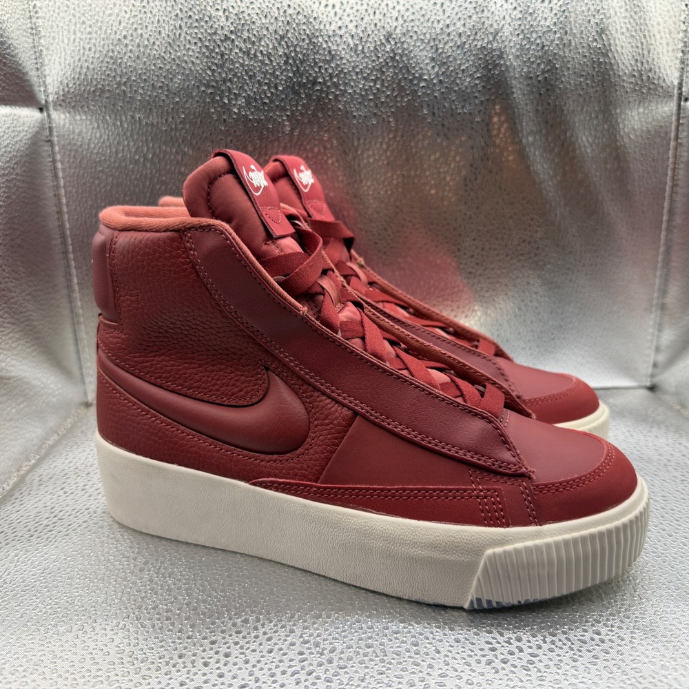 Size 5 Nike Blazer Low Platform Womens Team Red Excellent High Top Sneakers